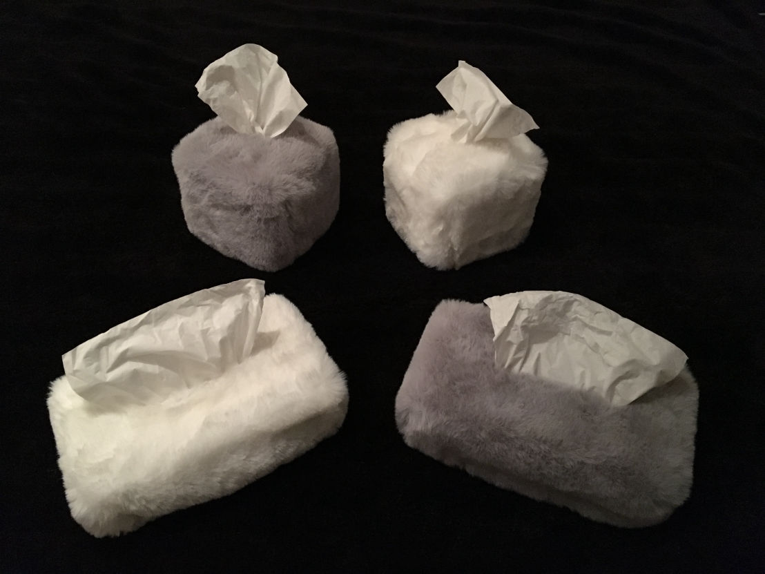 Fur cover for Kleenex boxes